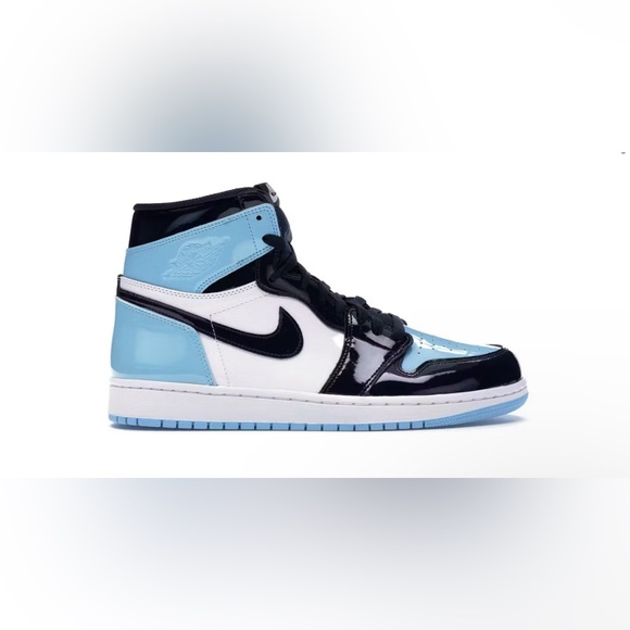 Air Jordan 1 Retro High UNC Patent/Blue Chill Patent - Picture 1 of 5